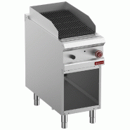 Grill pierre de lave , g 1/2 m d/face armoire ouvert - PG9/GPLA4-ZN