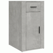 Helloshop26 - Armoire de bureau moderne grise béton 40 x 49 x 75 cm avec tiroir rangement pratique en bois d'ingénierie gris 02_0048291 - gris Bois