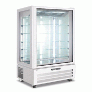 KLIMAITALIA Vitrine de pâtisseries ventilée. 4 LED. Dégivrage auto. Thermo num. T° 0°C/+10°C. Dim. 85x65x195 cm. VICTORIA85NFPWHITE - 4247