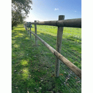 Lice en bois classe IV - CLO004 - Clôture équestre résistante et esthétique