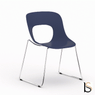 Lot de 4 sièges polyvalents Hole - Mobel Linea. - Bleu_0