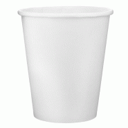 MONOUSO - Gobelet Carton Blanc 9Oz/280ml Ø8,0cm (50 Utés) - blanc 8435771414138
