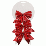 Noeuds rouge 10x11cm - par 3