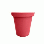 PLAST'UP ROTOMOULAGE Pot de fleurs rond xxl delight 200l - ROUGEFRAISE - rouge 0750122559664