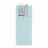Serviette Cangurito Dry Cotton 55G/M2 33x40cm turquoise Airlaid - par 700