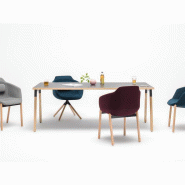 Table de réunion Wilder - massif, pas cher, 200x100 cm, plateau mélaminé 28mm
