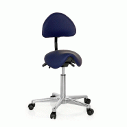 Tabouret / tabouret de travail / assise selle TOP WORK 20 polyuréthane bleu hjh OFFICE - bleu plastique 608910