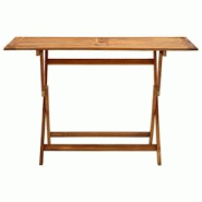 VidaXL Table de jardin pliable 120x70x75 cm Bois d acacia massif - marron Bois massif 313323 VidaXL Table de jardin pliable 120x70x75 cm Bois d acacia massif - marron Bois massif 313323