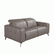 AC ANGEL CERDA Angel Cerdá Canapé de relaxation 2 places en cuir gris 6209C 176 x 110 x 98 - gris fourrure 8435631033158 AC ANGEL CERDA Angel Cerdá Canapé de relaxation 2 places en cuir gris 6209C 176 x 110 x 98 - gris fourrure 8435631033158