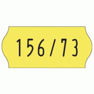 Boite de 54000 etiquettes sato samark26 jaune permanent