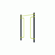 Equipement de Street Workout pour personnes à mobilité réduite - DOUBLE POLE BARRE TRACTION Equipement de Street Workout pour personnes à mobilité réduite - DOUBLE POLE BARRE TRACTION