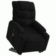 Fauteuil de massage inclinable Noir Tissu Modèle Terderia - 8721012218857