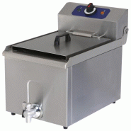 Friteuse électrique de table inox avec robinet de vidange 8 l puiss... - P1240G