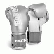 GANTS DE BOXE SPORT DE COMBAT 12 OZ BLANC ET ARGENT 14_0000180 GANTS DE BOXE SPORT DE COMBAT 12 OZ BLANC ET ARGENT 14_0000180