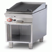 Gril à gaz en pierre de lave pour la viande. Structure en acier inoxydable. Dimensions 40x90 h90 cm. Modèle CW-94G - 2141