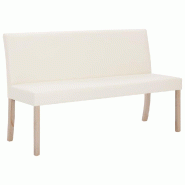 Helloshop26 - Banc banquette 139,5 cm crème synthétique - polyester 3000602247763