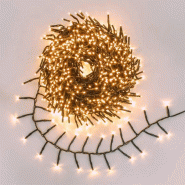Lotti Guirlande Min BOA cluster 20m 1000 LED blanc chaud lumière fixe+7 vitesses IP44 - 8024199080300