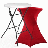 Mange-debout pliable et housse rouge