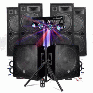 PACK SONO DJ BM SONIC MEGA BASSES Caissons bi-amplifiés 18" 2x1200W 4HP 4x2000W - Portique Eclairage XPerformer PRO CLUB MIX BAR - 3666638047052 PACK SONO DJ BM SONIC MEGA BASSES Caissons bi-amplifiés 18" 2x1200W 4HP 4x2000W - Portique Eclairage XPerformer PRO CLUB MIX BAR - 3666638047052