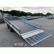 Remorque plateau basculant - IFOR WILLIAMS - CT167 - 487 X 225 cm - PTAC : 3500 kg - Référence -3116-4-PB30-200-63