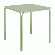 Table carrée en acier Bolero Adeline 700mm vert clair - HZ357