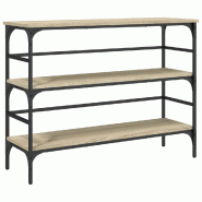 Table console chêne sonoma 100x32x75 cm bois d'ingénierie Modèle Atlas Master Urban - 839049