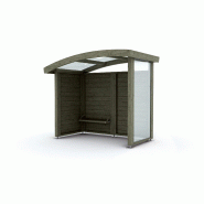 Abri design bois et plexi