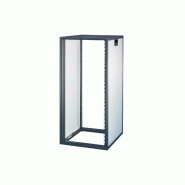Armoire Novastar SCHROFF sans porte ni panneau arrière, Heavy-Duty, RAL 7021/7035, 1567H 553W 600D