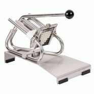 Coupe-frites professionnel sur socle inox avec couteau inox et poussoir 8mm Louis Tellier
