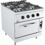 Cuisinière à gaz 4 brûleurs avec four à gaz - 800x900x900 mm - P7178.3015