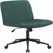 Décoshop26 - Chaise de bureau contemporaine surpiqûres verticale en velours vert réglable en hauteur et rotatif à 360 degrés 10_0007046 - 3000265 Décoshop26 - Chaise de bureau contemporaine surpiqûres verticale en velours vert réglable en hauteur et rotatif à 360 degrés 10_0007046 - 3000265