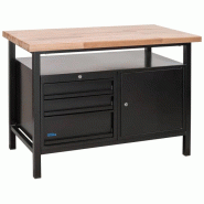 Etabli p 1200 slt - black line - 120 x 65 cm - 1 porte 3 tiroirs Etabli p 1200 slt - black line - 120 x 65 cm - 1 porte 3 tiroirs
