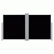 Helloshop26 - Auvent latéral rétractable 100 x 600 cm noir 02_0007426 - noir aluminium 3000391982722