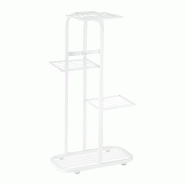 Helloshop26 - Étagère à plantes escalier 81 x 44 x 24,5 cm stable et design moderne en acier noir 13_0010762 - noir métal 3000245405742