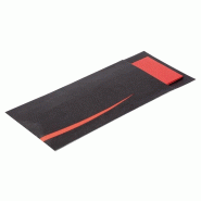 Pochettes à couverts noires avec serviette rouge (Lot de 100) | Europochette - CK239
