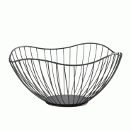 Stalgast Corbeille à pain/fruits noire, Ø 270, H. 130 mm - acier TT4305271