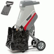 Broyeur de végétaux électrique 2500W 2 Lames acier trempé Branches jusqu'à 45mm Sac 45L IKRA - gris 4010951818001