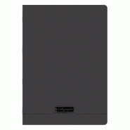 Calligraphe Lot de 10 Cahier Ligne 8000 A4, 48p./24 feuilles 90 g/m² piquées, couv. PP noir, Séyès - 3210330186306