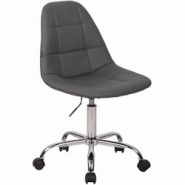 CLP Fauteuil de bureau Reims Similicuir Gris - gris polyester 192484908 CLP Fauteuil de bureau Reims Similicuir Gris - gris polyester 192484908