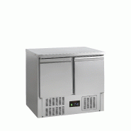 Comptoir pour saladette GS91 2 portes GN1/1 Inox TEFCOLD