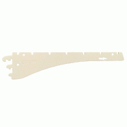 Console inclinable 3 positions - 30 cm - Blanc - Acier époxy - Compatible tablettes monobloc M25