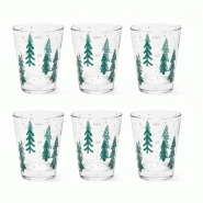 Excelsa Set de 6 Verres Green Winter Verre Vert - transparent verre 69645