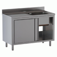 GastroHero Armoire plonge ECO 10x6 avec 1 bac à droite - SPS-ECO100600R1