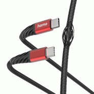 Hama Extreme Câble USB 1,5 m USB 2.0 USB C Noir, Rouge - multicolore 00201542
