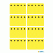 HERMA 48 étiquettes congélation jaune fluo, format 26 x 40 mm (6 feuilles 9x16 / cdt) - 3771