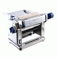 Machine à pâtes électrique avec 3 accessoires - 10 réglages d'épaisseur - Laminoir avec rouleau en bois et coupe-pâtes inclus Machine à pâtes électrique avec 3 accessoires - 10 réglages d'épaisseur - Laminoir avec rouleau en bois et coupe-pâtes inclus