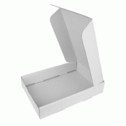Packnwood FHC - 25Pcs - Boite traiteur lunch carton microcannelé blanc - 280x190x60mm - blanc en carton 209BLM19 Packnwood FHC - 25Pcs - Boite traiteur lunch carton microcannelé blanc - 280x190x60mm - blanc en carton 209BLM19