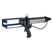 Pistolet pneumatique 400 ml bi-composante - Alliage d'aluminium robuste - Applicateur multi-ratio
