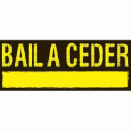 Affiche bail à céder 82x30 cm - Noir et Jaune - Papier