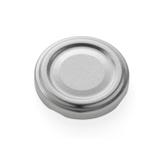 Capsule to 63 mm argent pasteurisable